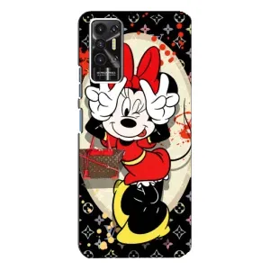 Чехол Disney Mouse TECNO Pova-2 (LE7n) (PREMIUMPrint) (Минни peace)