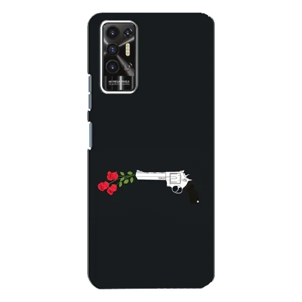Чехол с принтом «Неожиданные цветы» для TECNO Pova 2 (LE7n)