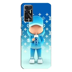 Крутые Чехлы Луи Виттон для TECNO Pova-2 (LE7n) (AlphaPrint) (Парень LV)