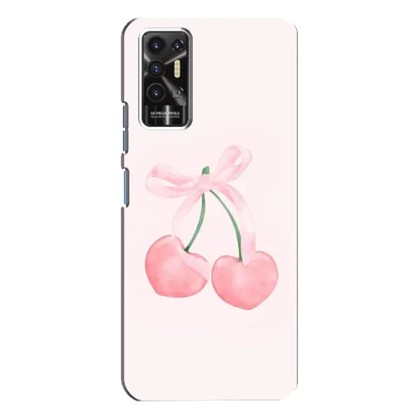 Чехол с принтом «Розовые вишни» для TECNO Pova 2 (LE7n)