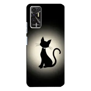Чохол з принтом для TECNO Pova-2 (LE7n) (AlphaPrint) Модні коти (Силует котика)