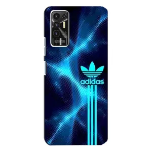 Чохли Адидас для TECNO Pova-2 (LE7n) (AlphaPrint) (Синій Адідас)
