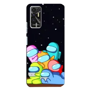 Чохли Амонг Ас для TECNO Pova-2 (LE7n) (AlphaPrint) (Скіни в космосі)
