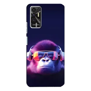 Чохол з Мавпами TECNO Pova-2 (LE7n) - (AlphaPrint) (Стильна мавпа)