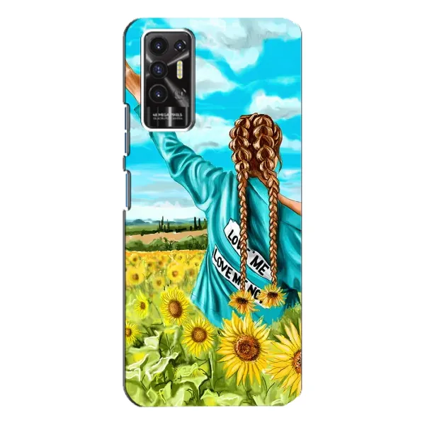 Чехол с принтом «Украиночка» для TECNO Pova 2 (LE7n)