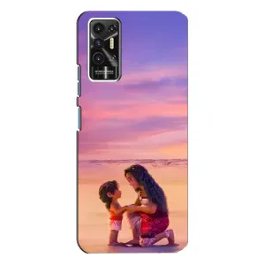 Чехол с мультфильмом Моана TECNO Pova-2 (LE7n) (Маленькая Ваяна)