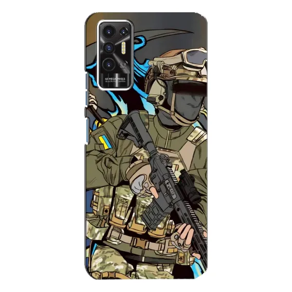 Чехол с принтом «Воин ВСУ» для TECNO Pova 2 (LE7n) Чехол с принтом «Воин ВСУ» для TECNO Pova 2 (LE7n)
