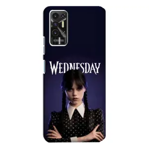 Чехлы Венсдей на TECNO Pova-2 (LE7n) Уэнсдей (AlphaPrint) (Wednesday)