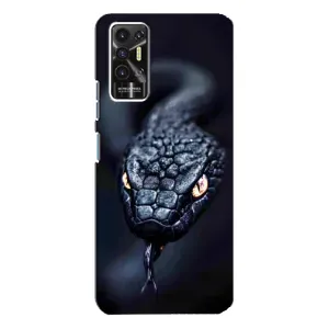 Чохол з картинкою 'Хижаки' для TECNO Pova 2 (LE7n) (Чорна змія)