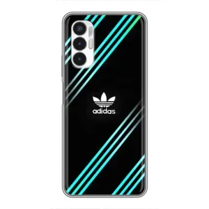 Чохли Адидас для Tecno POVA 3 (LF7n) (AlphaPrint) (Адідас з полосами)