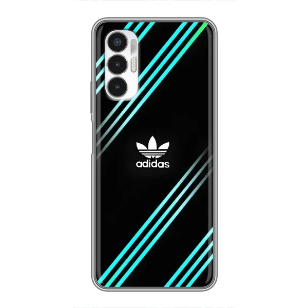 Чехол с принтом «Адидас с полосами» для TECNO POVA 3 (LF7n)