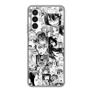 Чехол с принтом «Ahegao manga» для TECNO POVA 3 (LF7n)