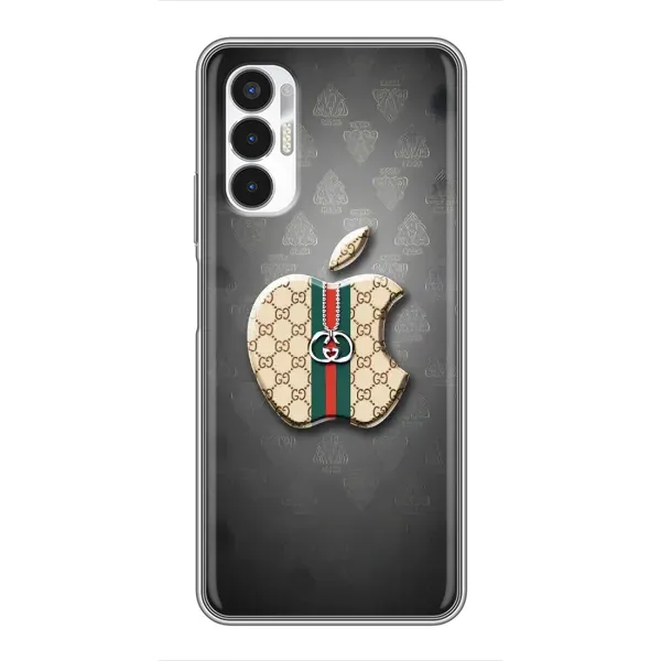 Чехол с принтом «Apple gucci» для TECNO POVA 3 (LF7n)