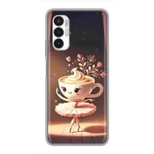 Чехол с мемом Тралалело тралала на Tecno POVA 3 (LF7n) (Балерина капучина)