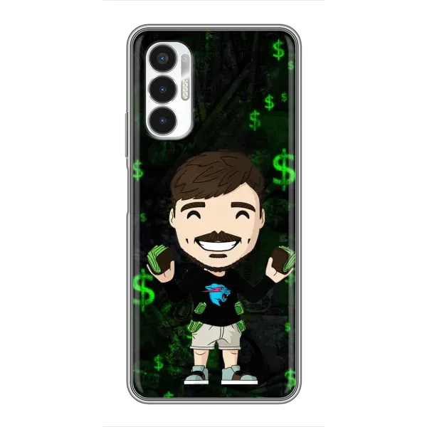 Чехол с принтом «Блогер Beast» для TECNO POVA 3 (LF7n)