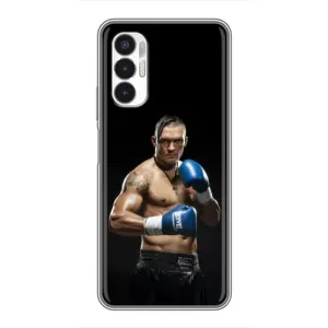 Чехол с картинкой Александр Усик для Tecno POVA 3 (LF7n) (Боксер Усик)