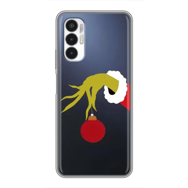 Чехол с принтом «Гринч с игрушкой» для TECNO POVA 3 (LF7n)