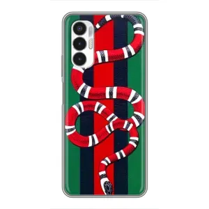 Чохли  GUCCI для ТЕКНО ПОВА 3 (ЛФ7н) (AlphaPrint) (Gucci змія)