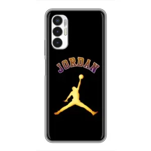 Чохли для Tecno POVA 3 (LF7n) - з картинкою JORDAN (AlphaPrint) (Jordan Gold)