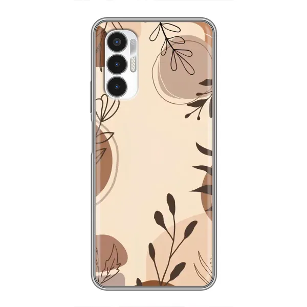 Чехол с принтом «Коричневые цветы» для TECNO POVA 3 (LF7n) Чехол с принтом «Коричневые цветы» для TECNO POVA 3 (LF7n)