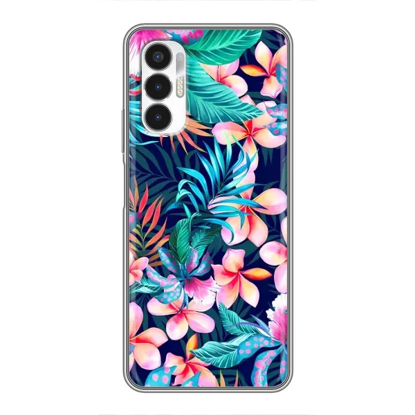 Чехол с принтом «Красочные цветы» для TECNO POVA 3 (LF7n)