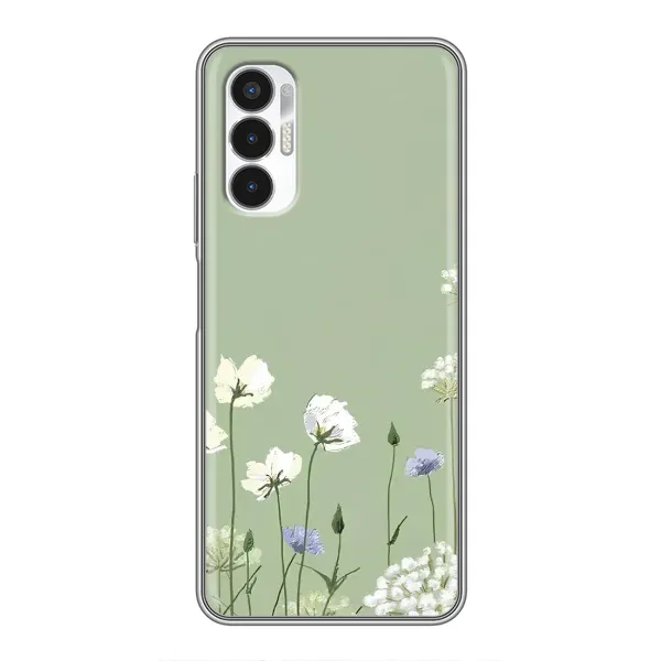 Чехол с принтом «Цветы на зеленом» для TECNO POVA 3 (LF7n) Чехол с принтом «Цветы на зеленом» для TECNO POVA 3 (LF7n)