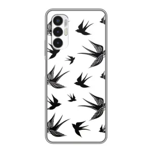 Чохол з пташками на Tecno POVA 3 (LF7n) (VPrint) (Ластівки)