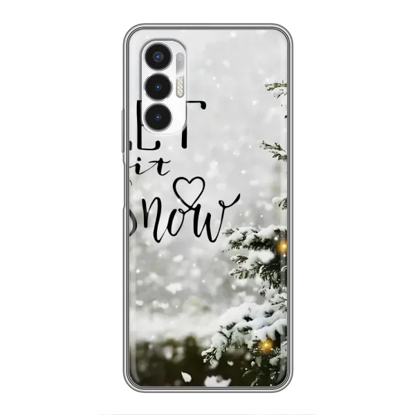 Чехол с принтом «Let it snow» для TECNO POVA 3 (LF7n)