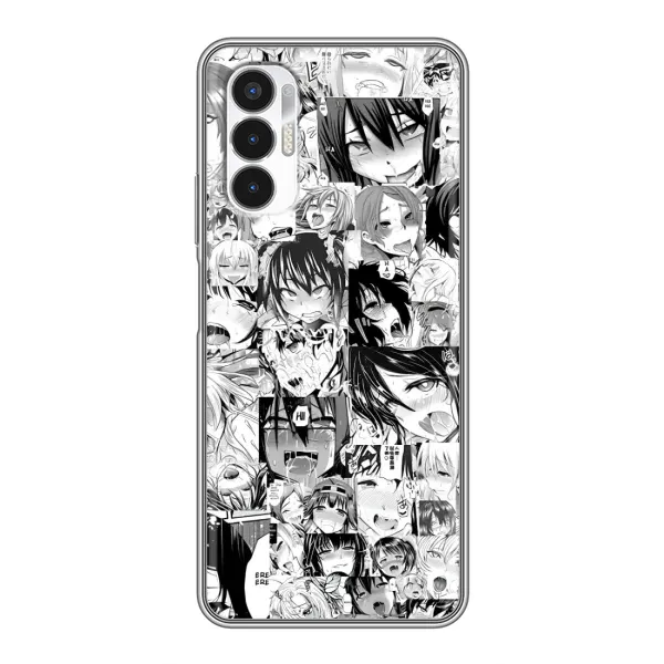 Чехол с принтом «Ahegao manga» для TECNO POVA 3 (LF7n)