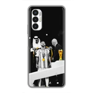 Чохли для Tecno POVA 3 (LF7n) (Leo чемпіон) (AlphaPrint) (Мессі коронований)