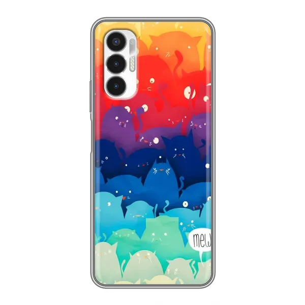 Чехол с принтом «Mew» для TECNO POVA 3 (LF7n)
