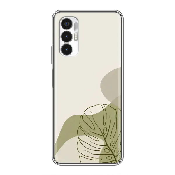 Чехол с принтом «Зеленая монстера дизайн» для TECNO POVA 3 (LF7n)