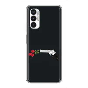 Чехлы (ART) Цветы на Tecno POVA 3 (LF7n) (VPrint) (Неожиданные цветы)
