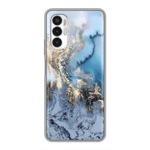 Мраморный чехол на Tecno POVA 3 (LF7n) (VPrint) (Нежный мрамор)