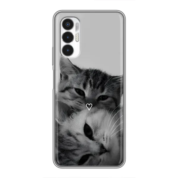 Чохол з принтом «Пара котів» для TECNO POVA 3 (LF7n)