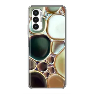 Мраморный чехол на Tecno POVA 3 (LF7n) (VPrint) (Радужный Мрамор)