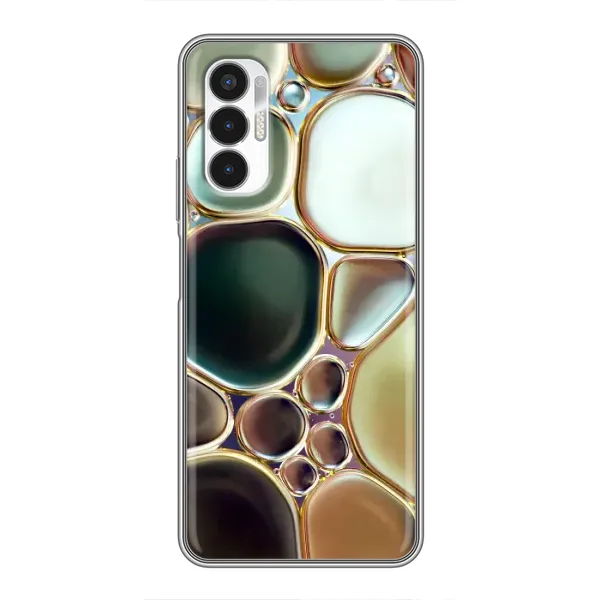 Чехол с принтом «Радужный Мрамор» для TECNO POVA 3 (LF7n)