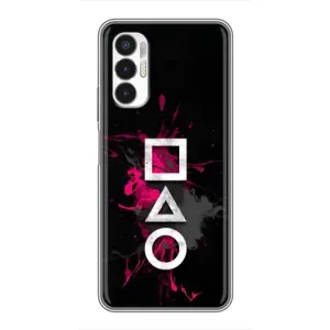 Чохол з принтом «Символи Гра кальмара» для TECNO POVA 3 (LF7n)