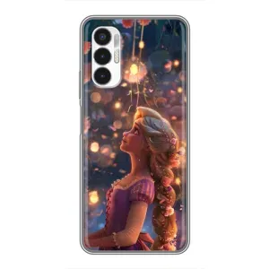 Чохол Рапунцель для Tecno POVA 3 (LF7n) (Рапунцель ліхтарики)