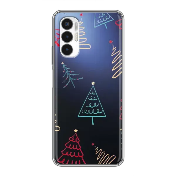 Чехол с принтом «Рождественские елки» для TECNO POVA 3 (LF7n)