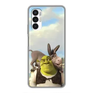 Чохол з мультфільмом Шрек на Tecno POVA 3 (LF7n) (Шрек та Осел)