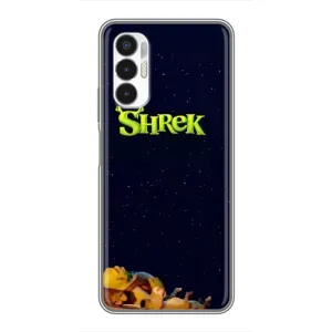 Чохол з мультфільмом Шрек на Tecno POVA 3 (LF7n) (Відпочиваючий Шрек)