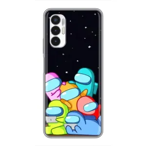 Чохли Амонг Ас для Tecno POVA 3 (LF7n) (AlphaPrint) (Скіни в космосі)