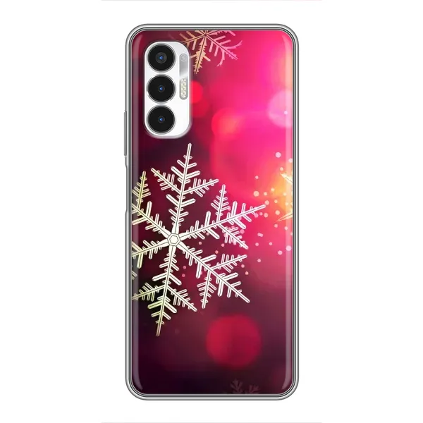 Чехол с принтом «Снежинка» для TECNO POVA 3 (LF7n)