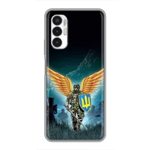 Чехлы с картинкой ЗСУ для Tecno POVA 3 (LF7n) (AlphaPrint) (Солдат ЗСУ)
