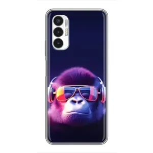 Чохол з Мавпами Tecno POVA 3 (LF7n) - (AlphaPrint) (Стильна мавпа)