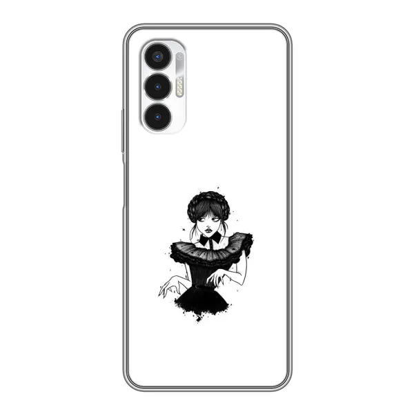 Чехол с принтом «танец Уэнздей» для TECNO POVA 3 (LF7n)