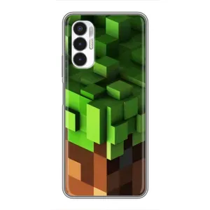Чехол Майнкрафт на Tecno POVA 3 (LF7n) (AlphaPrint) Minecraft