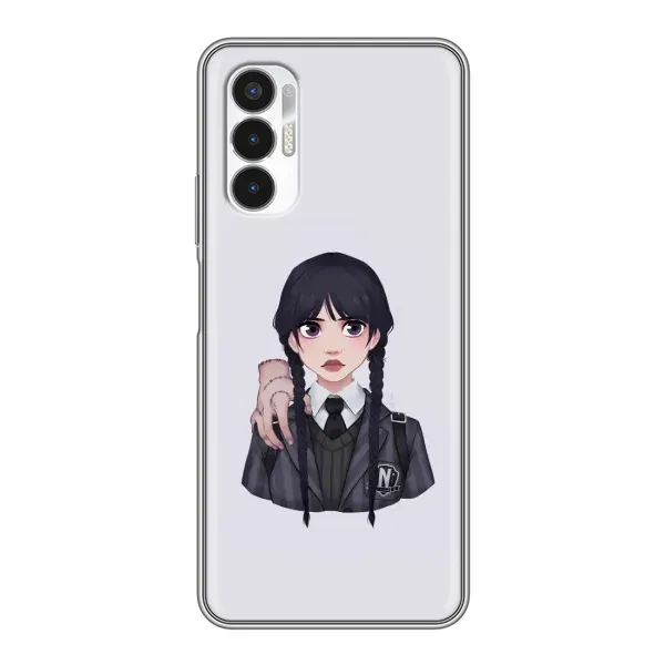 Чехол с принтом «Уэнздей и Вещь» для TECNO POVA 3 (LF7n)