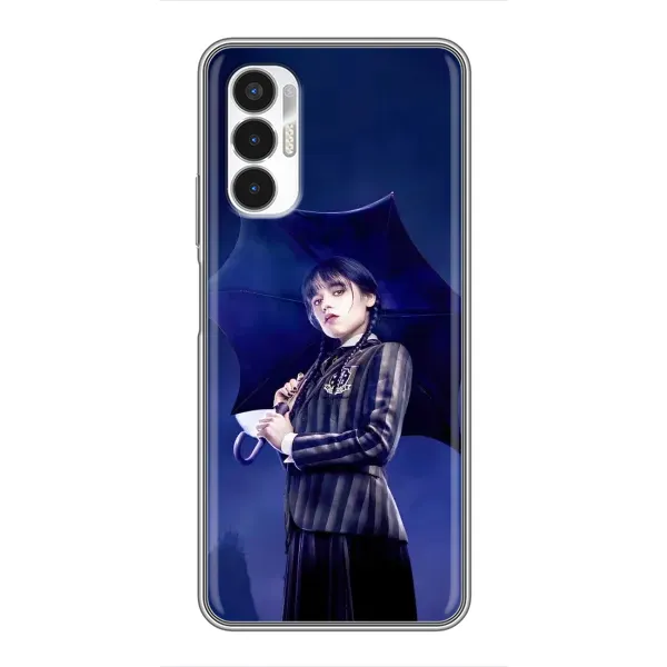 Чехол с принтом «Уэнздей с зонтом» для TECNO POVA 3 (LF7n)
